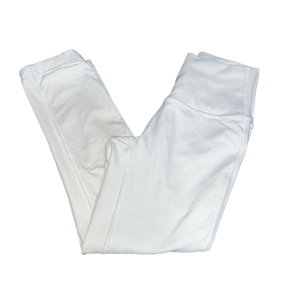 White Lululemon Crop leggings - Picture 1 of 8